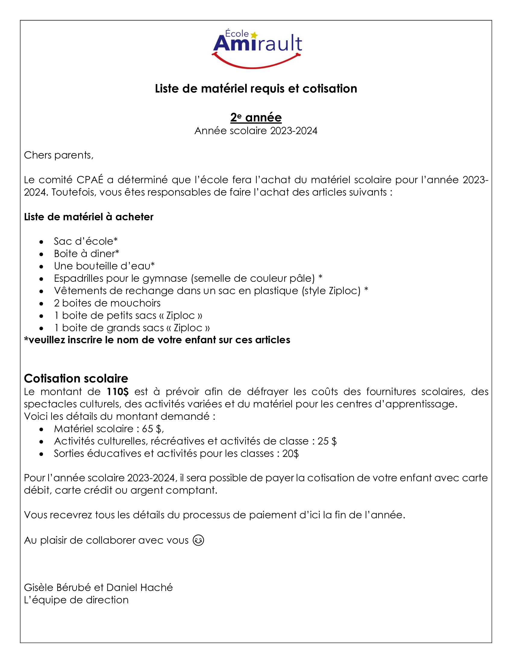 2e année